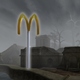 The golden arches really brighten up the drab Morrowind landscape.